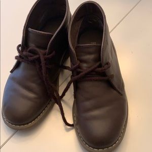 Brown boys shoes